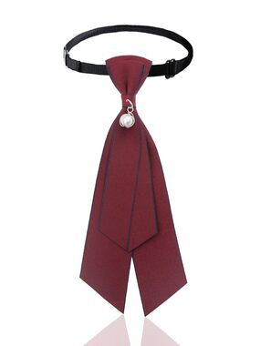 2510 Bow Ties , Girls Uniform Black/Red/Green Neck Tie, Vintage Accessory